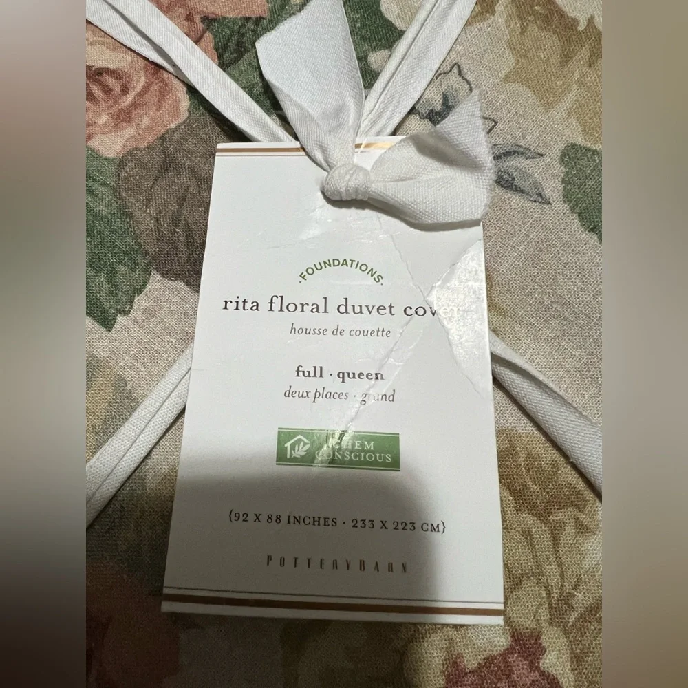 Pottery Barn Duvet Cover Cotton Linen